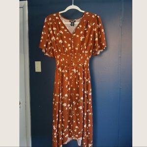 Wrangler Dress Orange Floral Summer